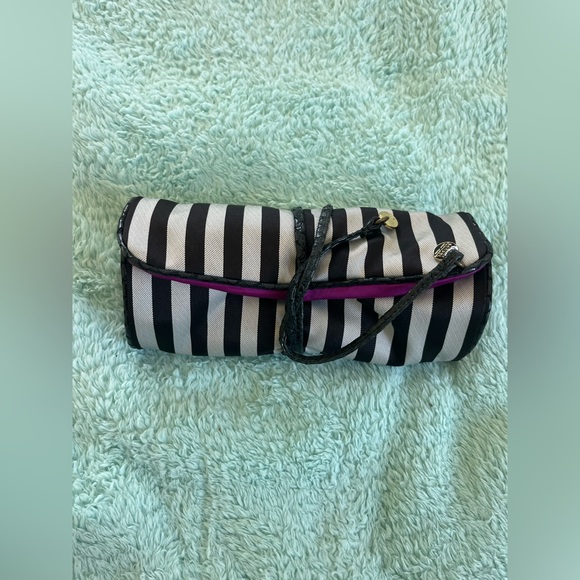 HENRI BENDEL SATIN ROLL JEWELRY TRAVEL CASE - Picture 1 of 8